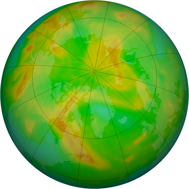 Arctic ozone map for 28 May 2012